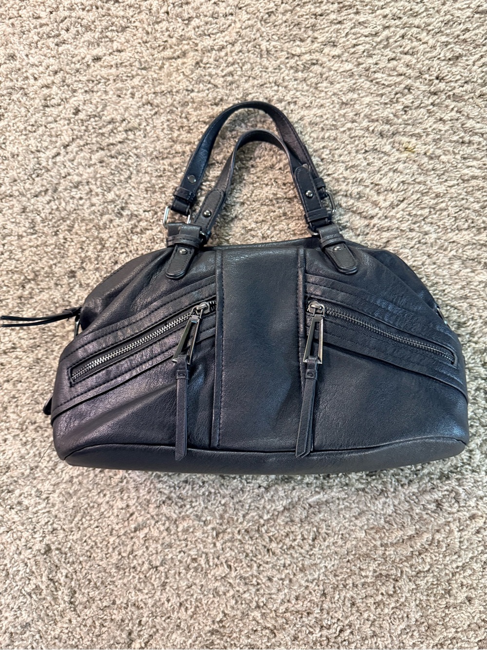 Jessica Simpson Black Renee Slouchy Satchel Bag